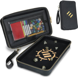 Community Dice Organizer Case & XL Rolling Tray Black