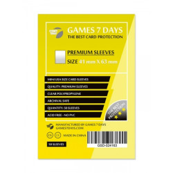 Протектори для карт Games 7 Days 41x63 мм Premium (50 шт)